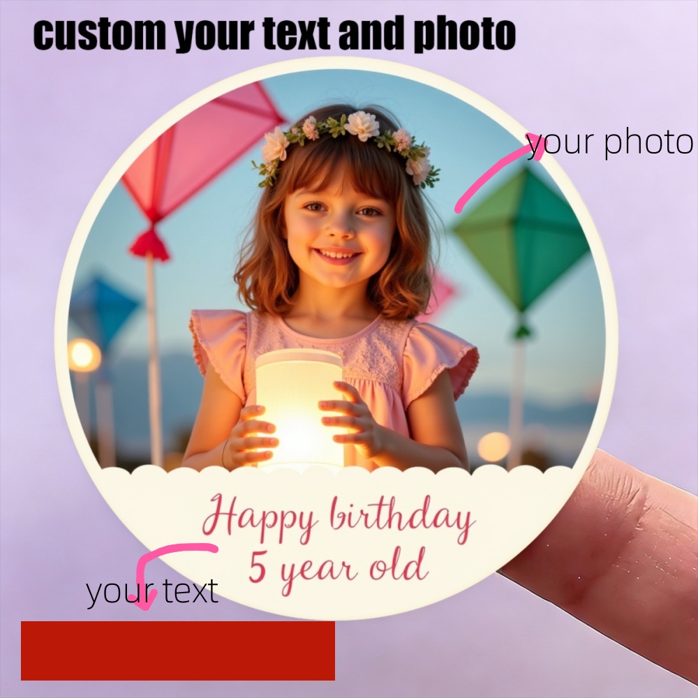 Home Office Image - 50pcs Custom Stickers with Personalized Photos