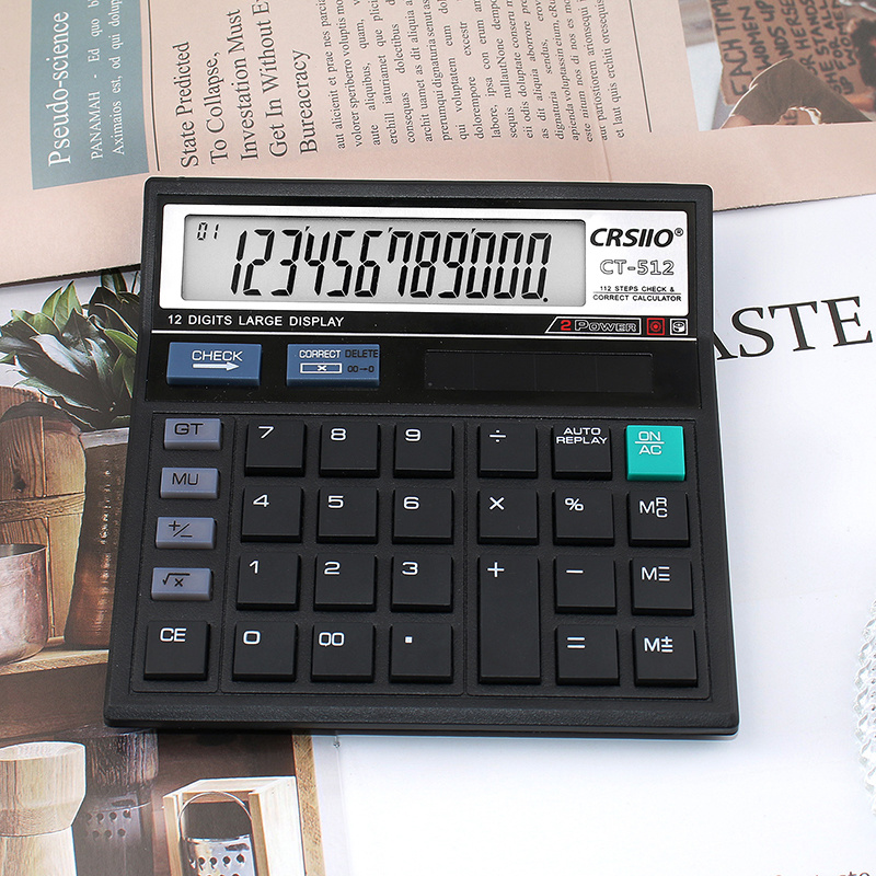 Home Office Tax - 12-Digit LCD Display Calculator Standard Function