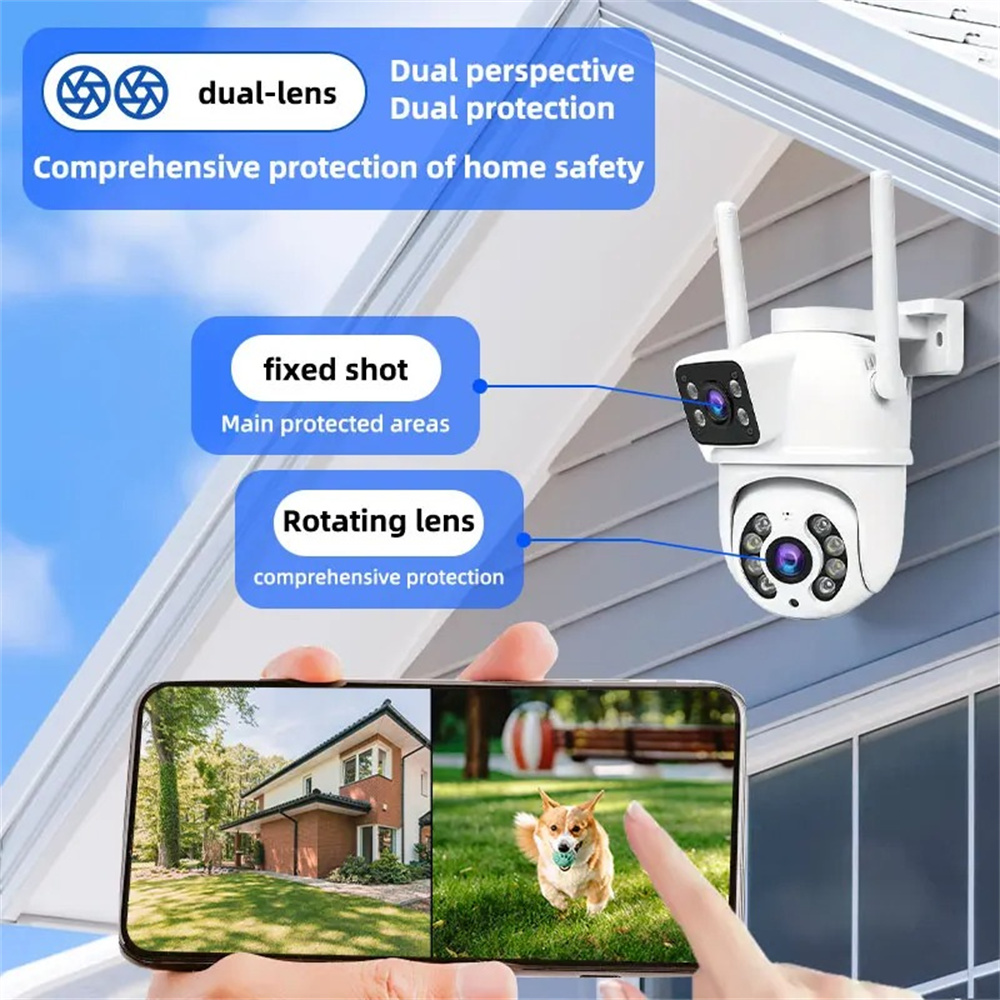 8MP 4K Wifi Surveillance Camer - Home Office Email ulasan dan harga