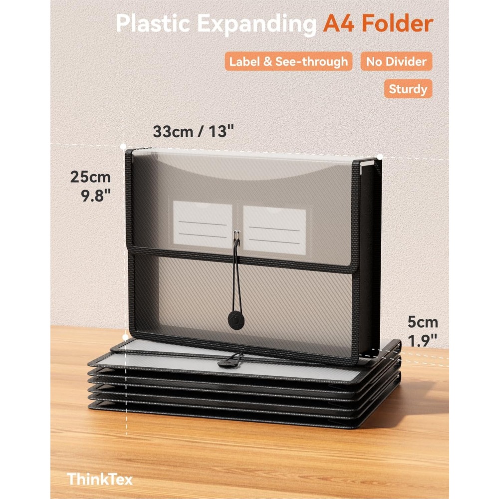 Transparent Expanding File Fol - Home Office Tax ulasan dan harga