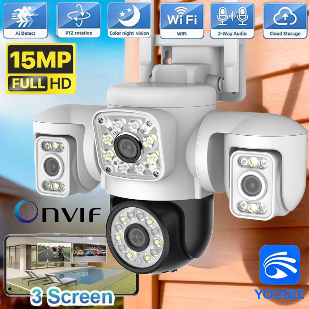 8K 15MP UHD Outdoor WiFi IP Ca - Home Office Email ulasan dan harga