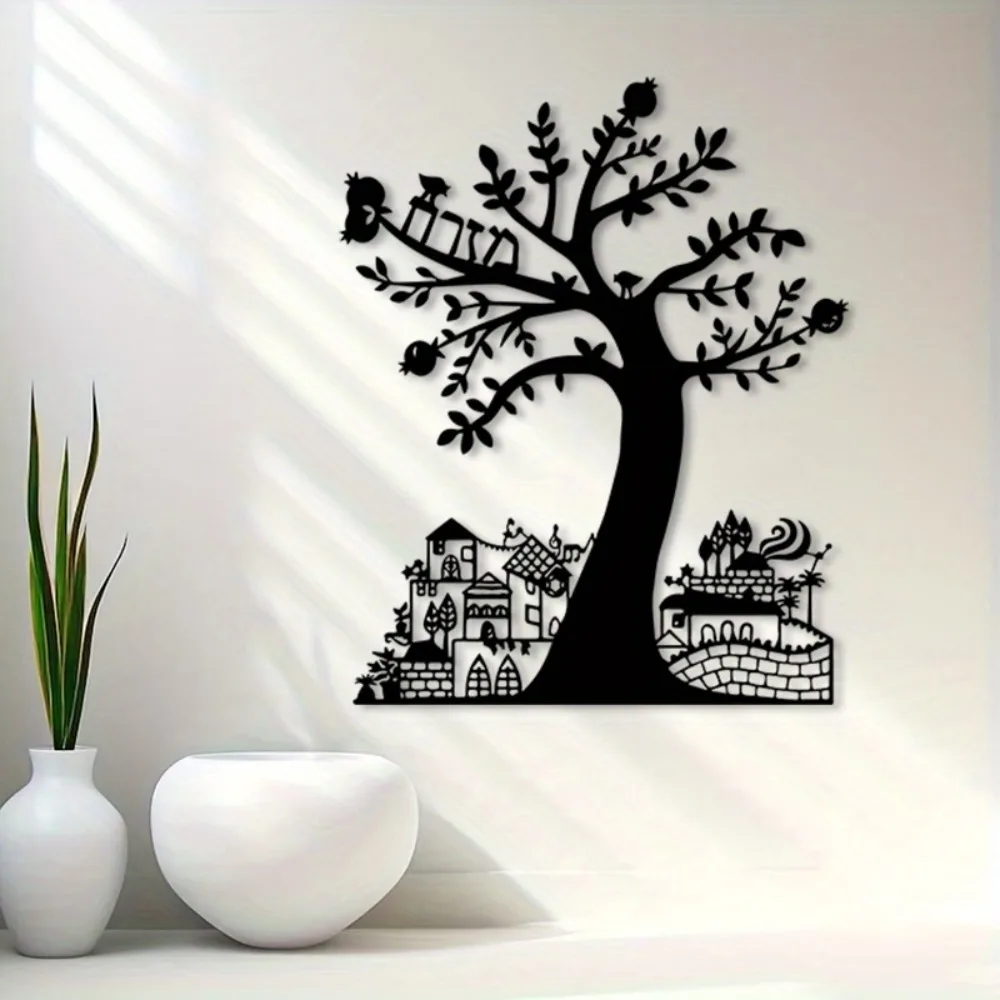 CIFBUY Metal Wall Art Pomegran - Home Office For ulasan dan harga