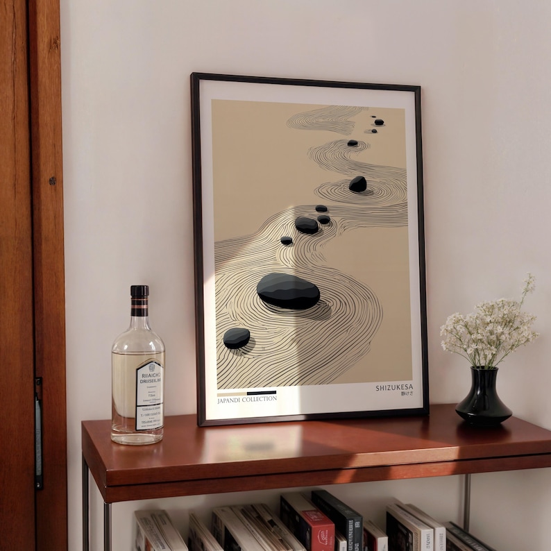 2pcs Japandi Zen Canvas Wall A - Home Office Image ulasan dan harga