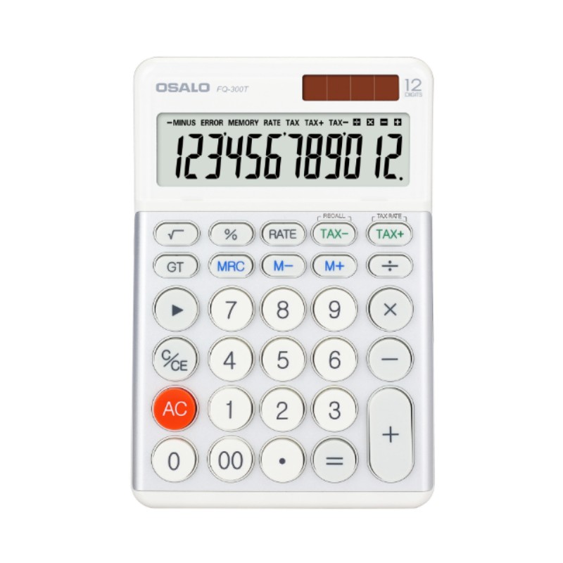 OSALO 300t 12-Digit Solar Desk - Home Office Tax ulasan dan harga