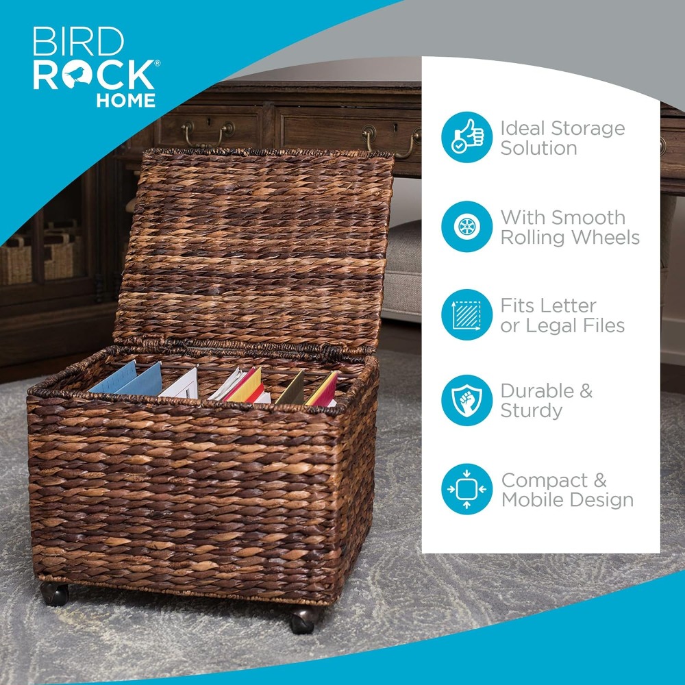 Handwoven Rolling File Cabinet - Home Office Image ulasan dan harga