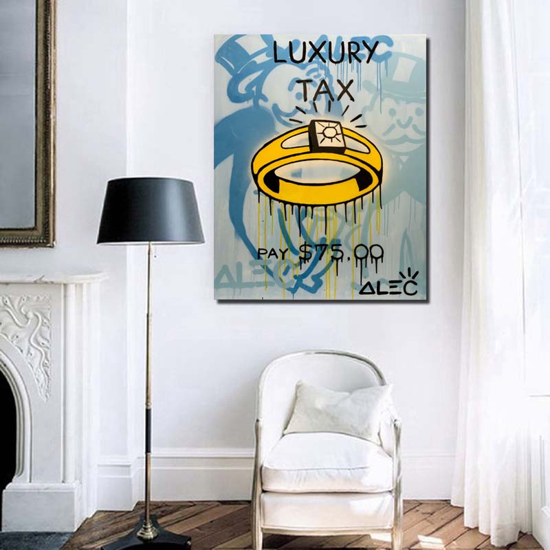 Alec Monopoly Luxury Tax Wall  - Home Office Tax ulasan dan harga